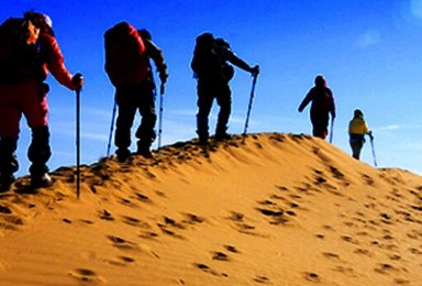 挑战自己重装徒步穿越库布齐沙漠（3日行程）
