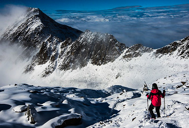 东方阿尔卑斯山 四姑娘山大海子露营 二峰攀登5000米雪山（6日行程）