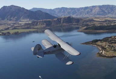 新西兰瓦纳卡湖学开飞机起步课程（1日行程）