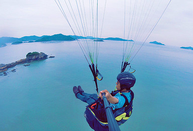 舟山六横岛滑翔伞基地双人伞体验飞行（1日行程）