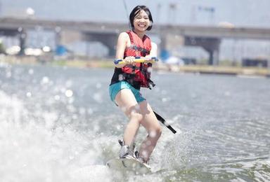 北京爱上水索道滑水 全天成人票 周末节假日（1日行程）