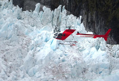 新西兰福克斯冰川直升机冰川徒步/冰洞探索（1日行程）