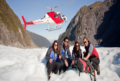 新西兰福克斯冰川徒步 直升机往返（1日行程）