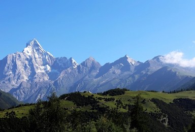 西部穿越 中国十大经典徒步路线长坪沟穿越毕棚沟（6日行程）