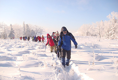 哈尔滨 中国雪谷 穿越 梦里雪乡经典户外徒步路线（4日行程）