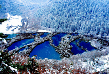 小车专享 九寨沟 毕棚沟玩雪 古尔沟 牟尼沟 都江堰（5日行程）