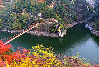 黑河峪赏红叶 俯瞰黑河水库优美美景（1日行程）