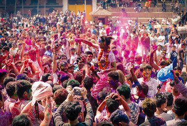 上帝也为之疯狂的色彩盛宴 尼泊尔 洒红节（8日行程）