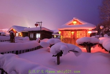 哈尔滨 大雪谷穿越 中国雪乡 魔界 长白山 雾凇岛赏雪（7日行程）