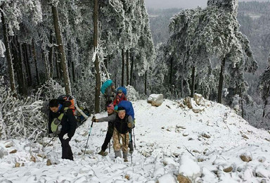 2017年01月13-15日 技术虐线 | 重装穿越风雪大明山 勇者无畏（3日行程）