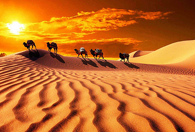 库布齐沙漠 来一场说走就走的体验式轻装沙漠穿越（2日行程）