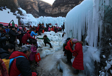 龙居冰瀑 冬日仙境去太行山脉下的璀璨明珠看冰挂 休闲摄影（1日行程）