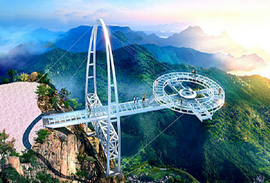 石林峡挑战世界第一的悬空钛合金玻璃 UFO 观景台（1日行程）
