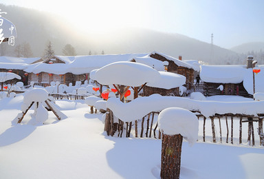 畅游哈尔滨雪谷雪乡穿越长白山温泉吉林滑雪赏雾凇7天（7日行程）
