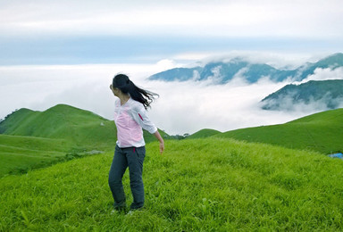 大巴出发醉美武功山爬山 天上草原徒步穿越 看日出日落 观云海（3日行程）