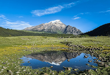 格聂环线38KM徒步：寻川西最美花海，探索沙鲁里山脉最高峰（6日行程）