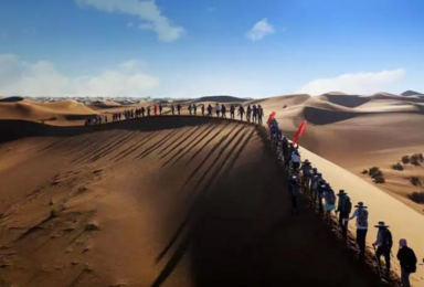 元旦跨年 腾格里沙漠 五湖穿越52KM徒步 住蒙古包（4日行程）
