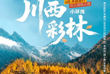 川西彩林大美黑毕丨秋季限定，赠驻地旅拍，泡温泉（5日行程）